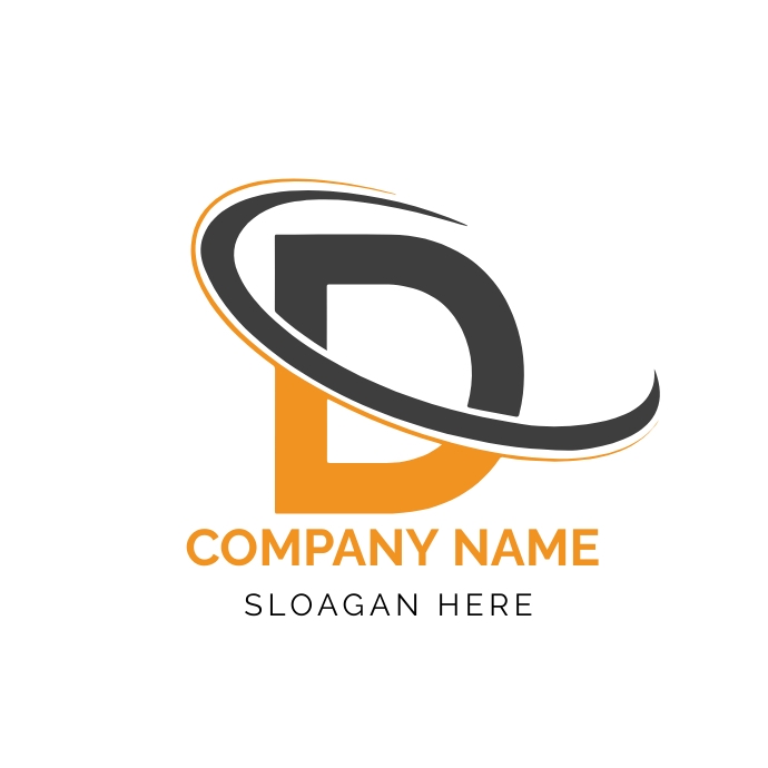 D logo design| Company logo template